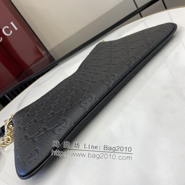 Gucci專櫃古馳最新款Emblem系列小號肩背包鏈條斜挎包 jh2065型號：815277